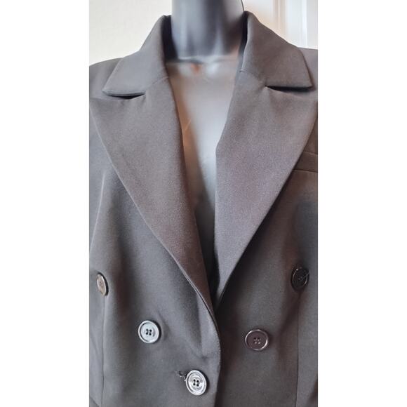 Luxe Arden B Women's Blazer Jacket Lined Long Sleeve Black wiht buttons Size XL - Picture 2 of 13